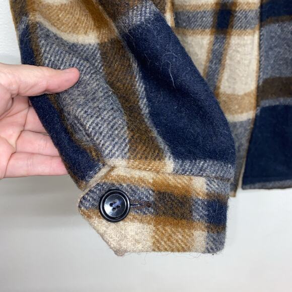 Woolrich Wool Mackinaw Cruiser Jacket Men’s XL Lined Coat Zip Plaid USA - Picture 2 of 12